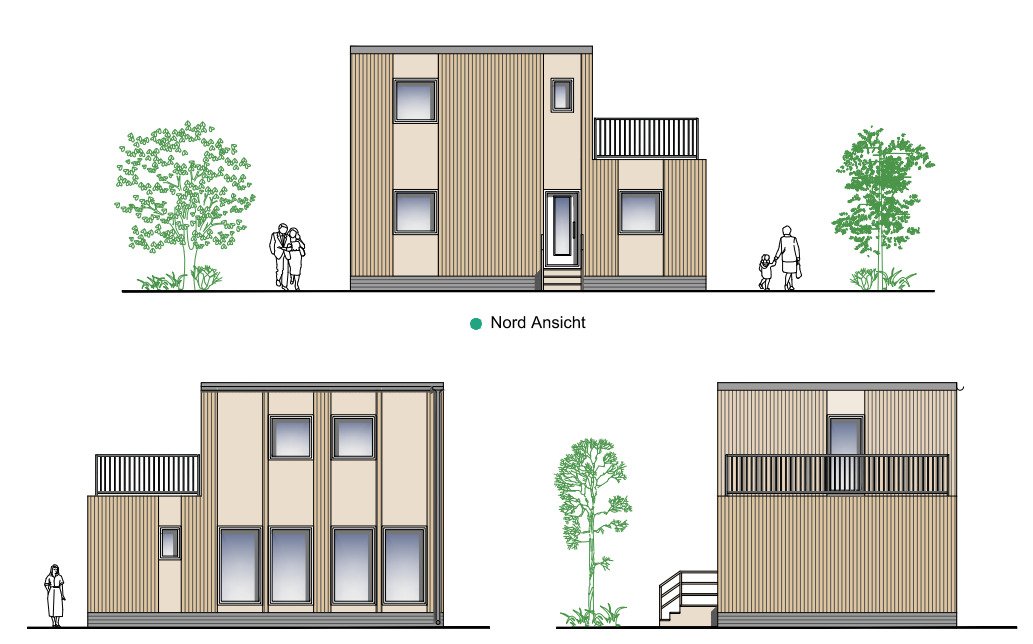 Berlin: MILLA Modular Home – Functional Two-Story House with Rooftop Terrace Berlin: MILLA Modular Home – Functional Two-Story House with Rooftop Terrace