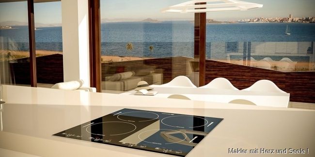 La Manga del Mar Menor: Exklusive 3-Zimmer-Wohnungen mit Meerblick, Gemeinschaftspool und Tiefgaragenstellplatz in erster Linie am Strand 