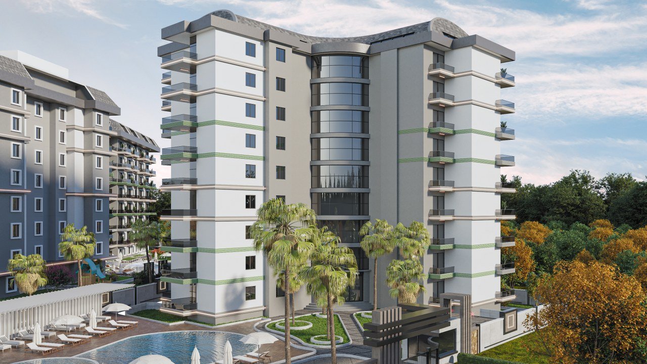 Avsallar: Wohnungen im Grünen mit toller Aussicht in  Avsallar - Alanya !!! 