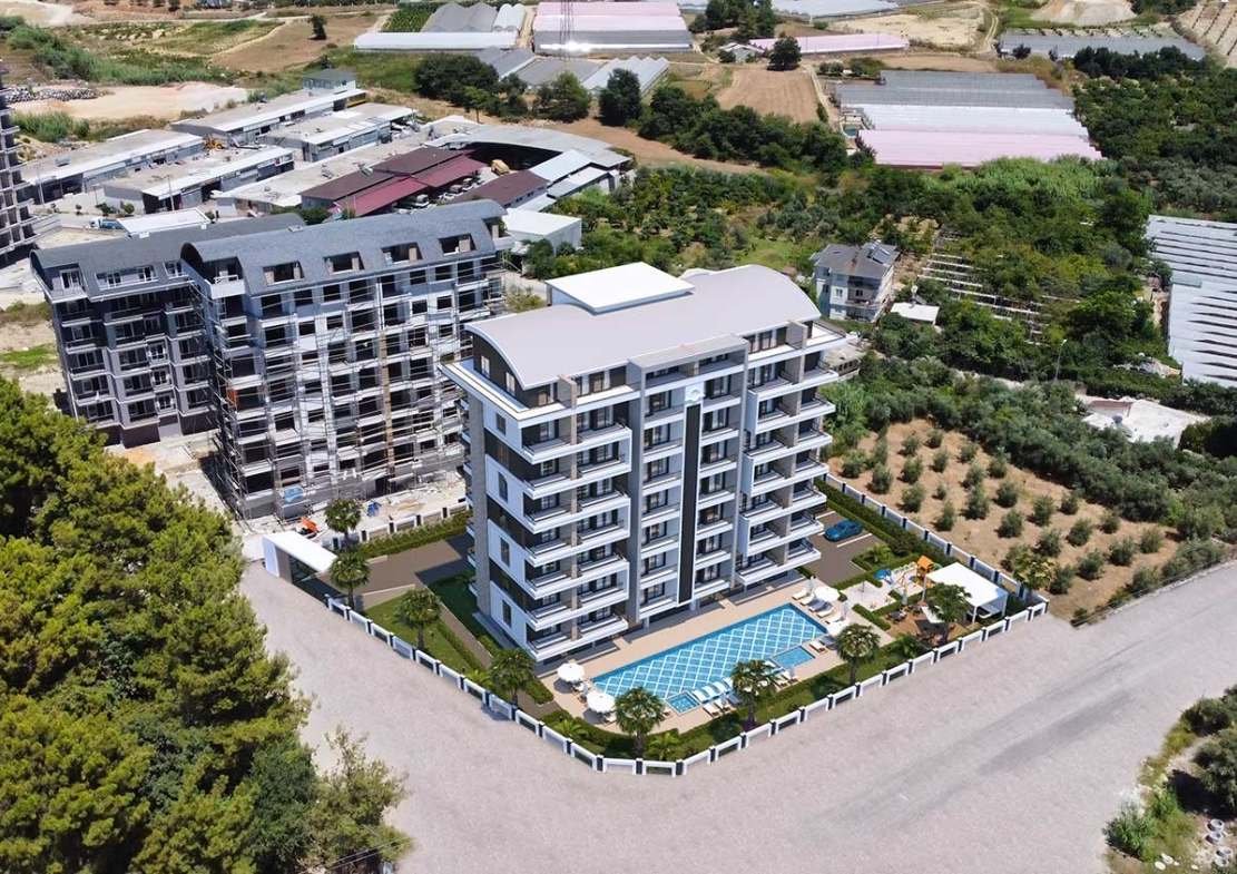 Alanya Avsallar: Erleben Sie ein glückliches, friedliches und sicheres Leben in einer Wohnung in der Luxus Residenz  Perli Life. 