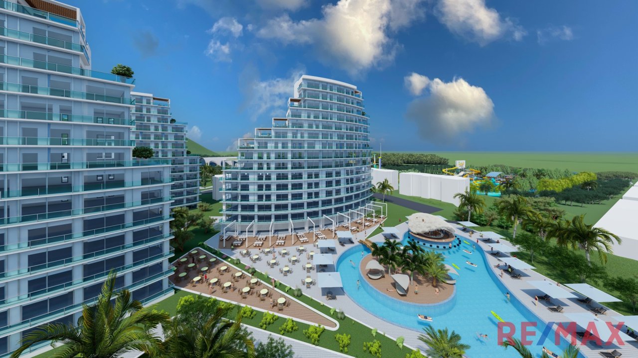 Iskele: Seaview Towers - Ein Zimmer Studiowohnung mit traumhaften Meerblick und Balkon 