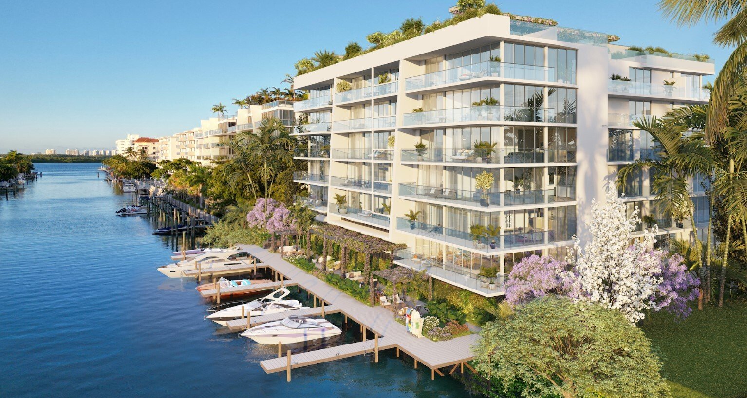 Miami: 9900 West, directly on the waterside 