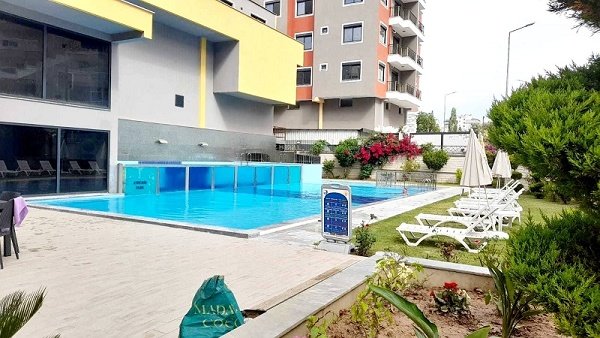 Mahmutlar: 1093  Moderne 3-Zimmer-Wohnung mit Meerblick in Mahmutlar. Nur 400 m zum Strand. 