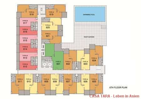 Grundriss Stockwerk 6 Grundriss Stockwerk 6