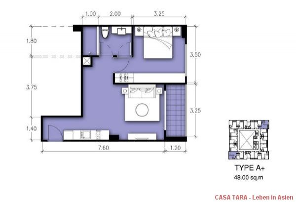 Grundriss 46 qm Grundriss 46 qm