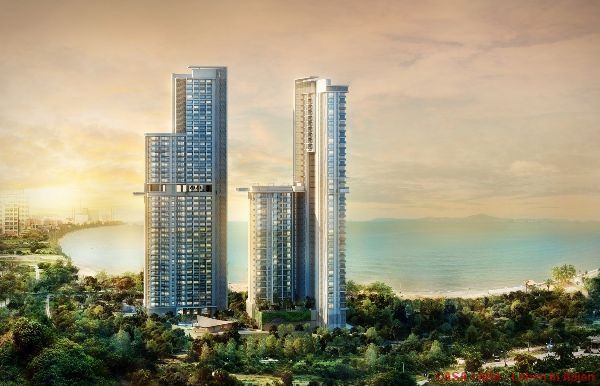 Pattaya / Nord: Exquisite Apartments auf 43 Etagen in Wong Amat / Pattaya. Spektakulärer Panoramablick über das Meer ! (35  98 qm) 