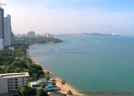 Aussicht auf die Buch von Pattaya