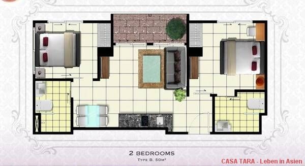 3 Zimmer Wohnung mit 50 qm 3 Zimmer Wohnung mit 50 qm