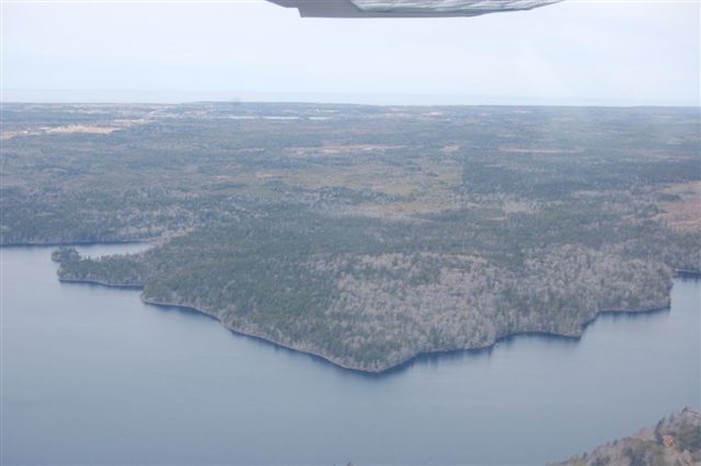 Immobilien Kanada Luftaufnahme Salmon Lake