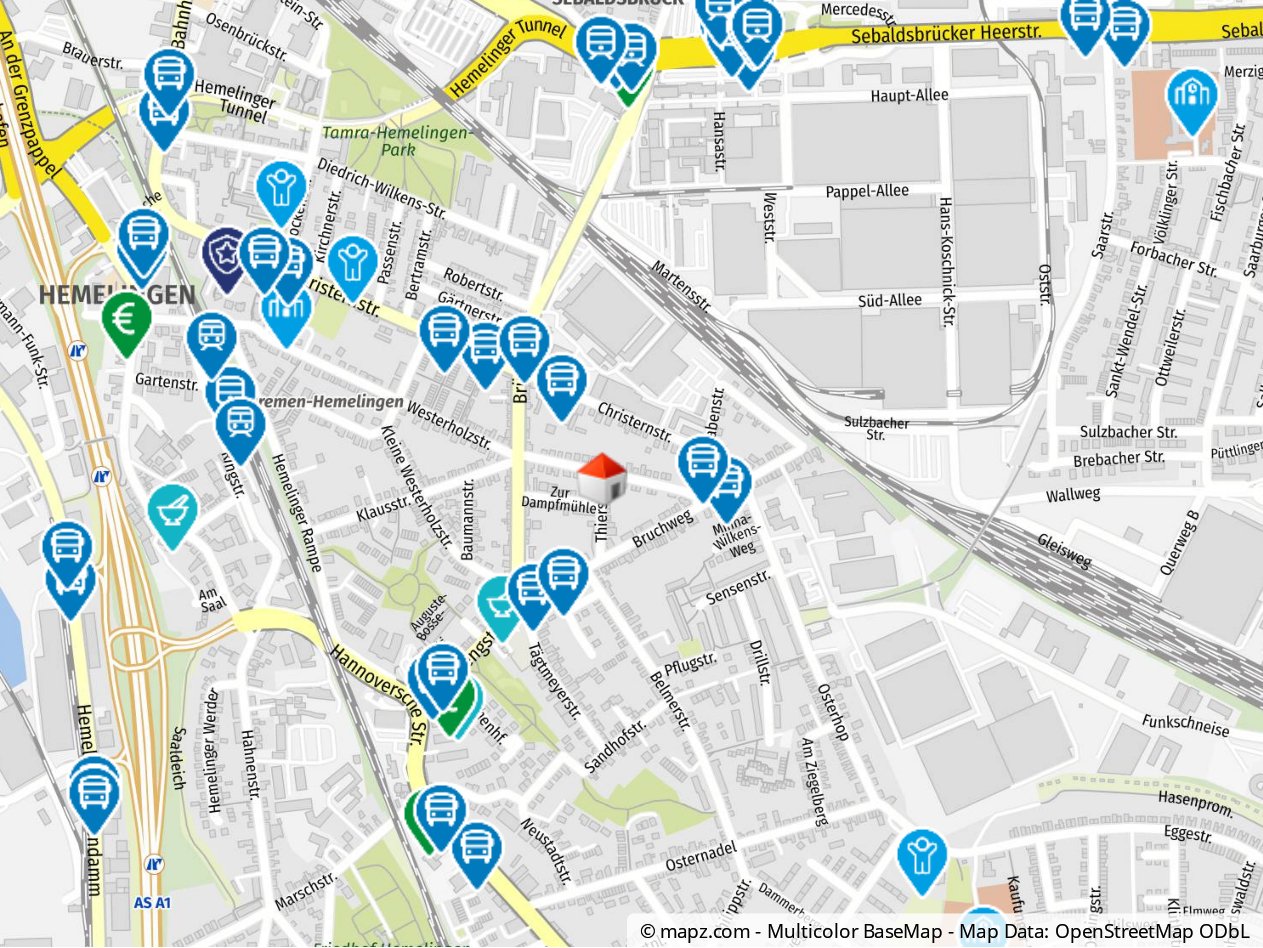 Geolyzer Kartenausschnitt Geolyzer Kartenausschnitt