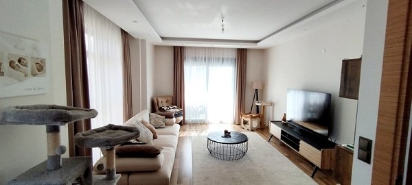 Oba: 1086 Alanya Oba. Möblierte 6-Zimmer-Wohnung über 2 Etagen.  