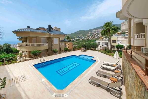 Bektas: 1091 gemütliche 3 Zimmer Wohnung im Villengebiet Alanya Bektas 