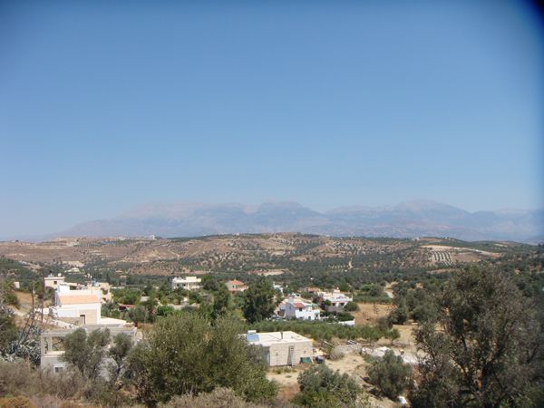 Süd-Kreta-Kreta: Pitsidia, Süd Kreta: Baugrundstück mit Aussicht aufs Land Süd-Kreta-Kreta: Pitsidia, Süd Kreta: Baugrundstück mit Aussicht aufs Land