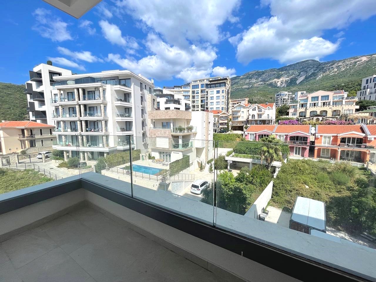 teracce with moutain view