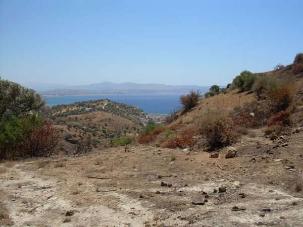 Süd-Kreta-Kreta: 2 Grundstuecke Bauland mit Aussicht auf Agia Galini und die Libysche See, Suedkreta 