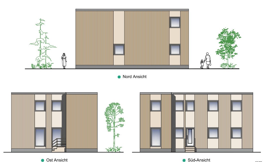 Berlin: Modular Home Model “FANNI” – L-Shaped, Two-Storey, Flexible Living Berlin: Modular Home Model “FANNI” – L-Shaped, Two-Storey, Flexible Living