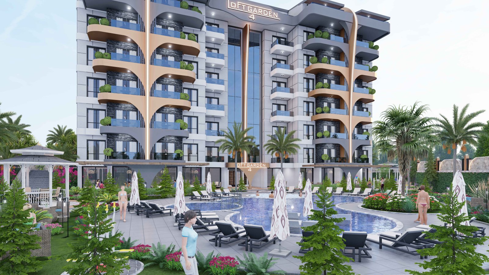 1+1 Wohnung Gazipasa 17 1+1 Wohnung Gazipasa 17