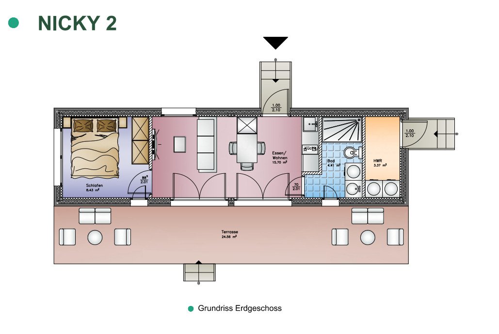 Modulhaus-Serie “NICKY” Modulhaus-Serie “NICKY”